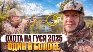 ОСТАЛСЯ ОДИН НА НЕСКОЛЬКО ДНЕЙ // ОХОТА (РАБОТА) НА ГУСЯ