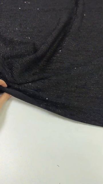 Ткань Костюмно-Плательный Твид С Пайеткой Цвет Чёрный Италия смотреть онлайн