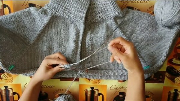 ПОНЧО-НАКИДКА СПИЦАМИ краткий обзор как вяжу