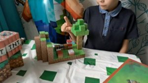 Обзор на магнитный конструктор Майнкрафт Magnetic Cube Minecraft