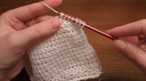 Укороченные ряды тунисским крючком