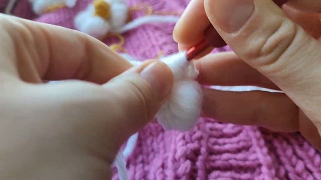 Туториал по объемной ромашке крючком//МК крючком//объемный цветок//вяжем большую ромашку смотреть онлайн