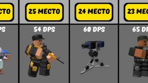 САМАЯ СИЛЬНАЯ БАШНЯ В ТДС | ТИР ЛИСТ БАШЕН | ТДС роблокс