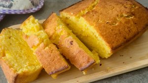 Апельсиновый кекс в духовке / Простой рецепт апельсинового кекса с соком и цедрой - нежный и влажный