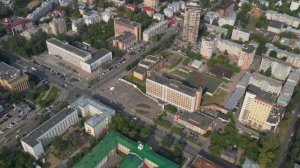 Город Киров: вид с высоты птичьего полета