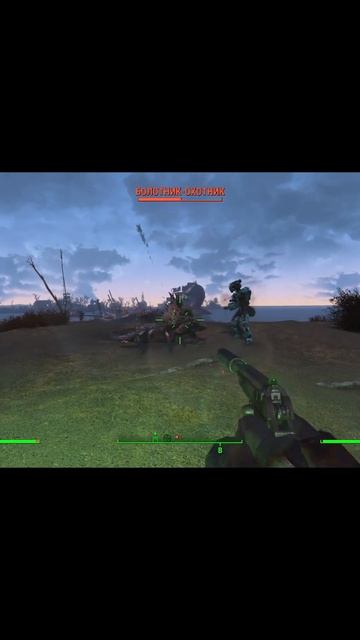 БОЛОТНИК -ОХОТНИК ИСПУГАЛ МЕНЯ FALLOUT 4 #летсплей #fallout #fall смотреть онлайн