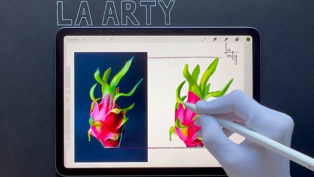 Урок по DIGITAL иллюстрации. Рисуем самый знаменитый драконий фрукт 🐉 смотреть онлайн