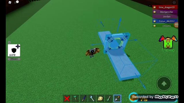 прикольные постройки и баг на полёт!!!