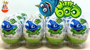 ВИЗЗИ БУ, Веселая семейка монстров, эксклюзивная коллекция 3Д игрушек, WIZZY BOO Surprise unboxing