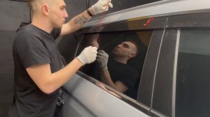Видео установка 2Д дефлекторов на Джили Атлас #tuning #automobile #ekaterinburg