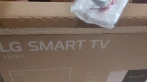 Распаковка — Телевизор LG 32LQ63806LC