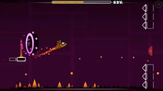 Geometry dash Back on track: Прохождение