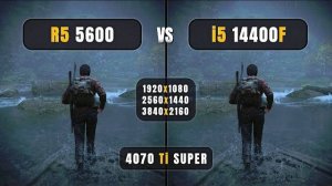 AMD Ryzen 5 5600 vs Intel Core i5 14400F - 1080p, 1440p, 4K - 4070 Ti Super