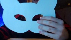 Делаю маску кошки из бумаги для терианов🐈⬛