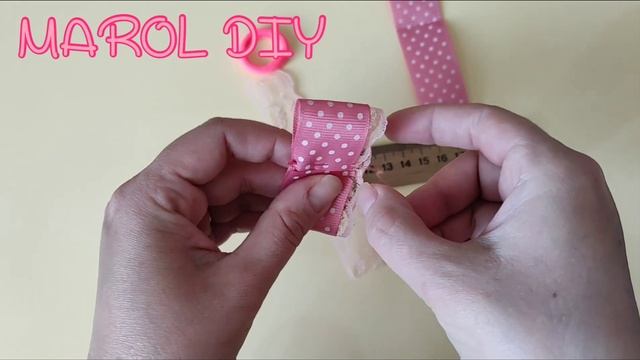 Бантики из кружева и репса. Lace and ribbon bow. Simple and beautiful. Просто и красиво. рукоделие смотреть онлайн