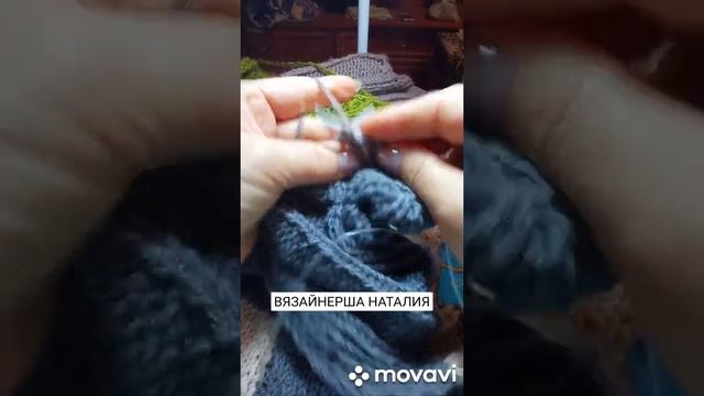 Вяжем горловину V образную,для жилета,полувера смотреть онлайн
