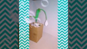 Сделал подснежник из бумаги и картона своими руками