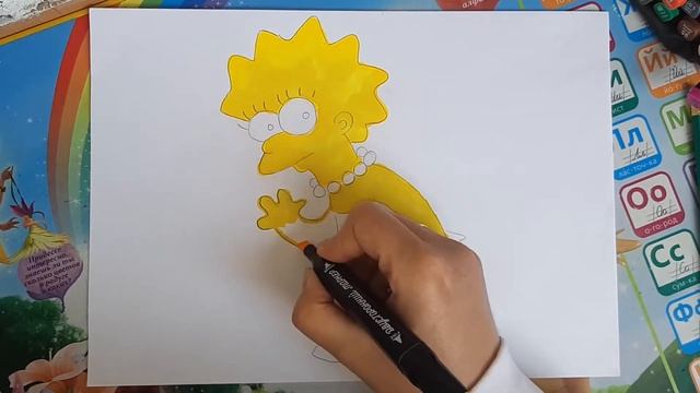 Рисуем Лизу Симпсон смотреть онлайн