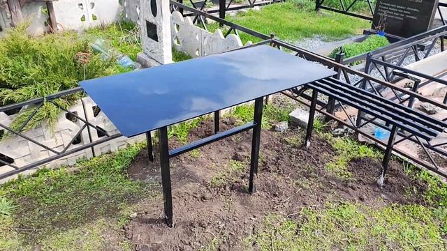 Стол большой и две лавочки. "Броневик" Днепр. смотреть онлайн