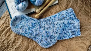 Вязание для начинающих / Подробный, порядовый МК простых носков / 48 петель.