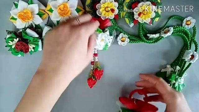 Обзор работ канзаши/Очень много красоты/Валентина Петрович/Kanzashi works review/A lot of beauty смотреть онлайн