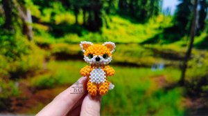 Мастер-класс Лисичка из Бисера/Часть 1. Голова с Кабошонами и Носик