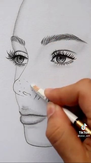 Как нарисовать нос человека. смотреть онлайн