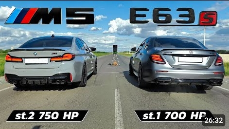 BMW M5 F90 ПРОТИВ MERCEDES E63S