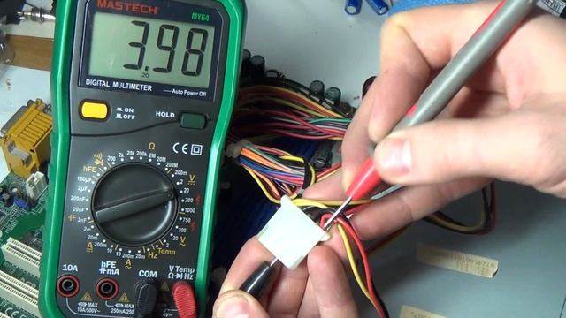 Как замерить напряжения БП АТХ смотреть онлайн