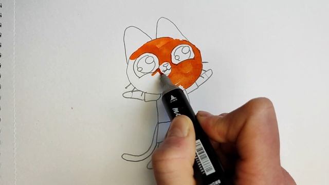 Как нарисовать Симбочку. Рисую маркерами Симбу. смотреть онлайн