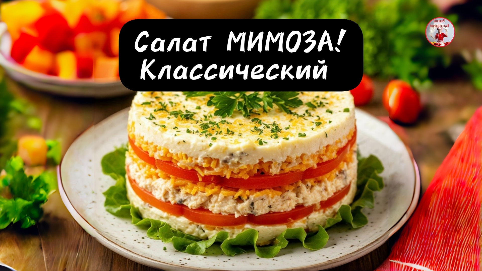 МИМОЗА Классический Рецепт! смотреть онлайн