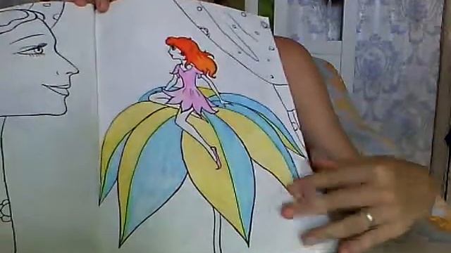 Раскрашиваем дюймовочку смотреть онлайн