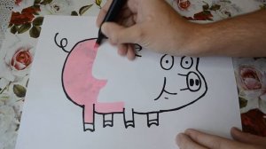Рисуем Свинку!)