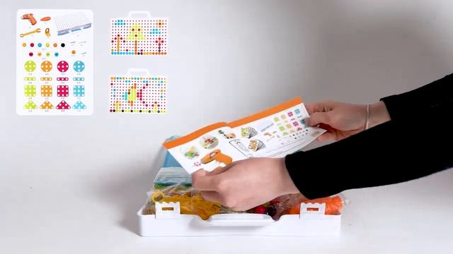 Дитяча мозаїка конструктор на шурупах з тваринами, шу? смотреть онлайн