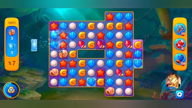 фишдом 2023  #  11071 уровень - прохождение без бустеров # Fishdom,   11071  Level - No Boosters.