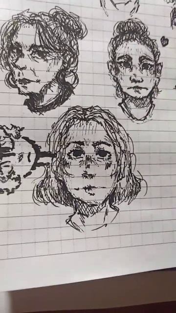 просто черная ручка #drawing #рисование #скетч #дневник смотреть онлайн