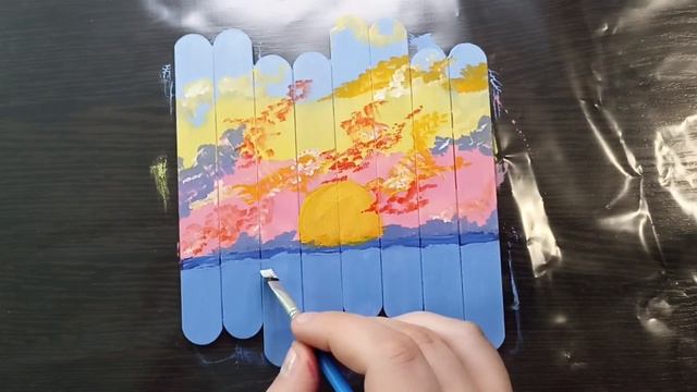 Морской пейзаж гуашью смотреть онлайн