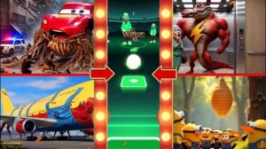 Молния Маккуин🆚 Крокодил Маккуина🆚МИНЬОН ЗАРАЖЕННОЕ НЕБО🆚 Миньон, вращающий пчелу