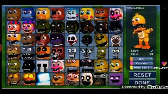 Fnaf World все персонажи