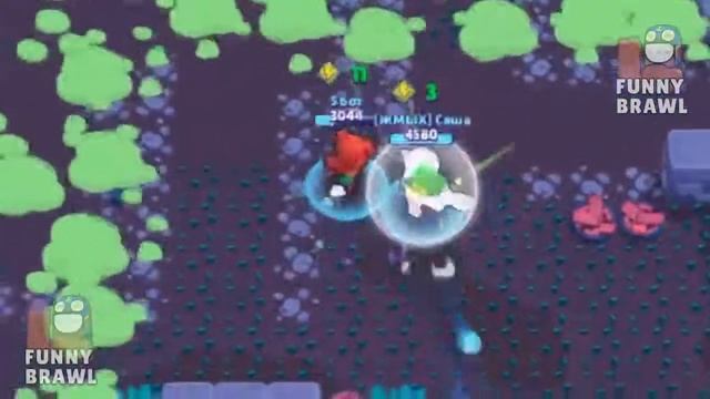 Тик ТРОЛЛЬ Vs Ворон НУБ !! Смешные Моменты Brawl Stars #69