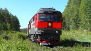 ТЭП70-0131 с пригородным поездом Екатеринбург-Пасс. - Егоршино