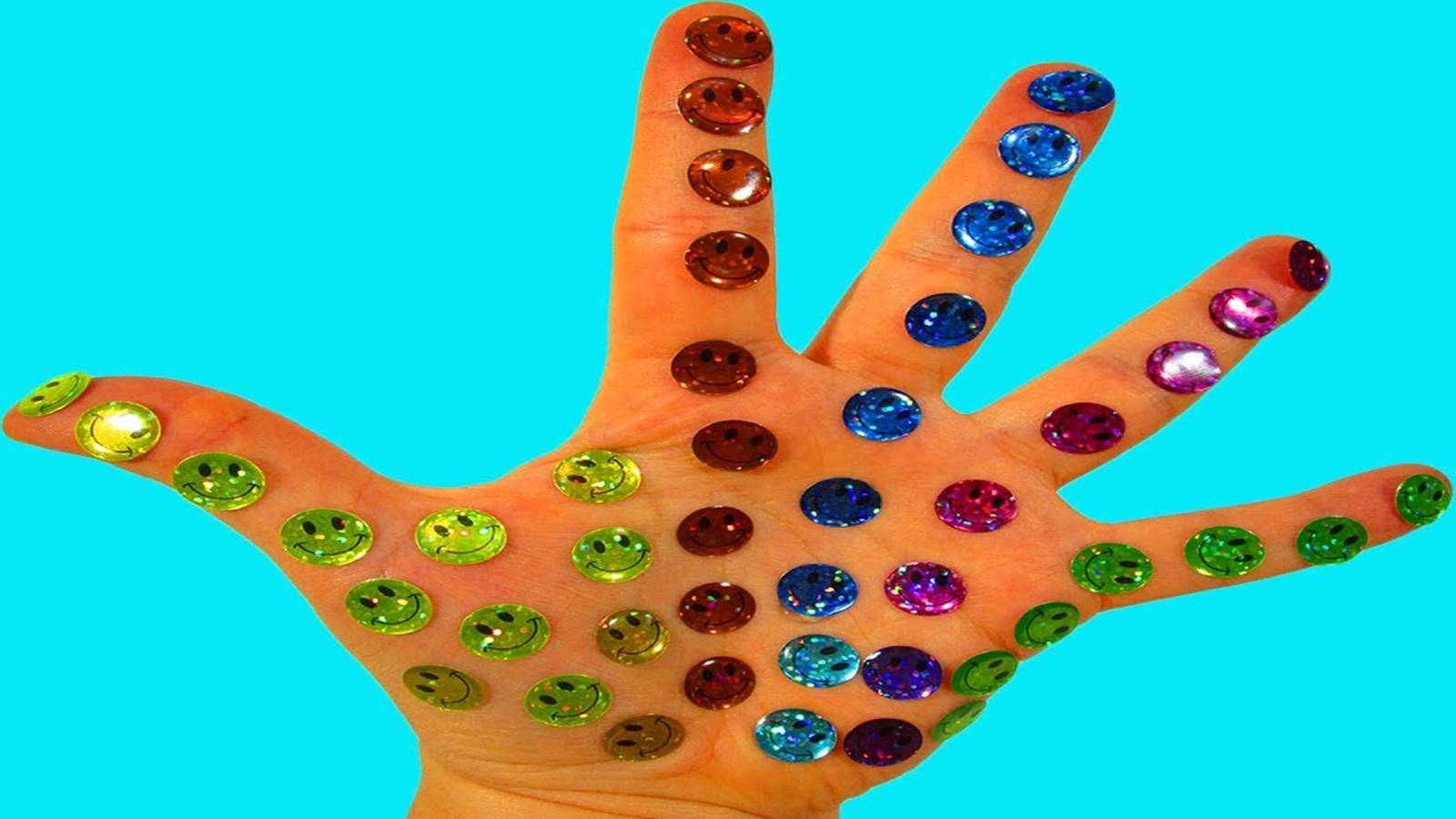 Пальчики со смайликами. Детская песенка Красный пальчик. Развиваем детей смотреть онлайн