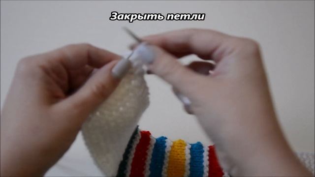 Следки цветные зефирки спицами смотреть онлайн