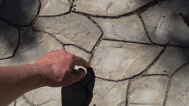 Что стало с дорожкой  из бетона в пакетах после 4-х лет эксплуатации