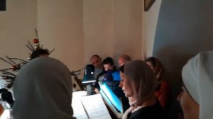 Колядка "Храм наш преизлился светом". Хор храма святых