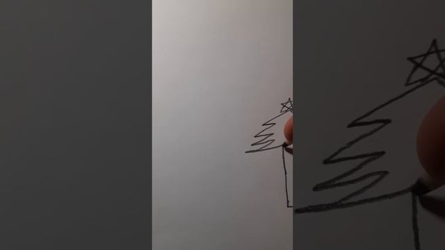 как очень быстро и легко нарисовать маленькую ёлку на Новый Год. смотреть онлайн