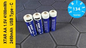 XTAR AA 1,5V 4100mWh USB-C обзор аккумулятора