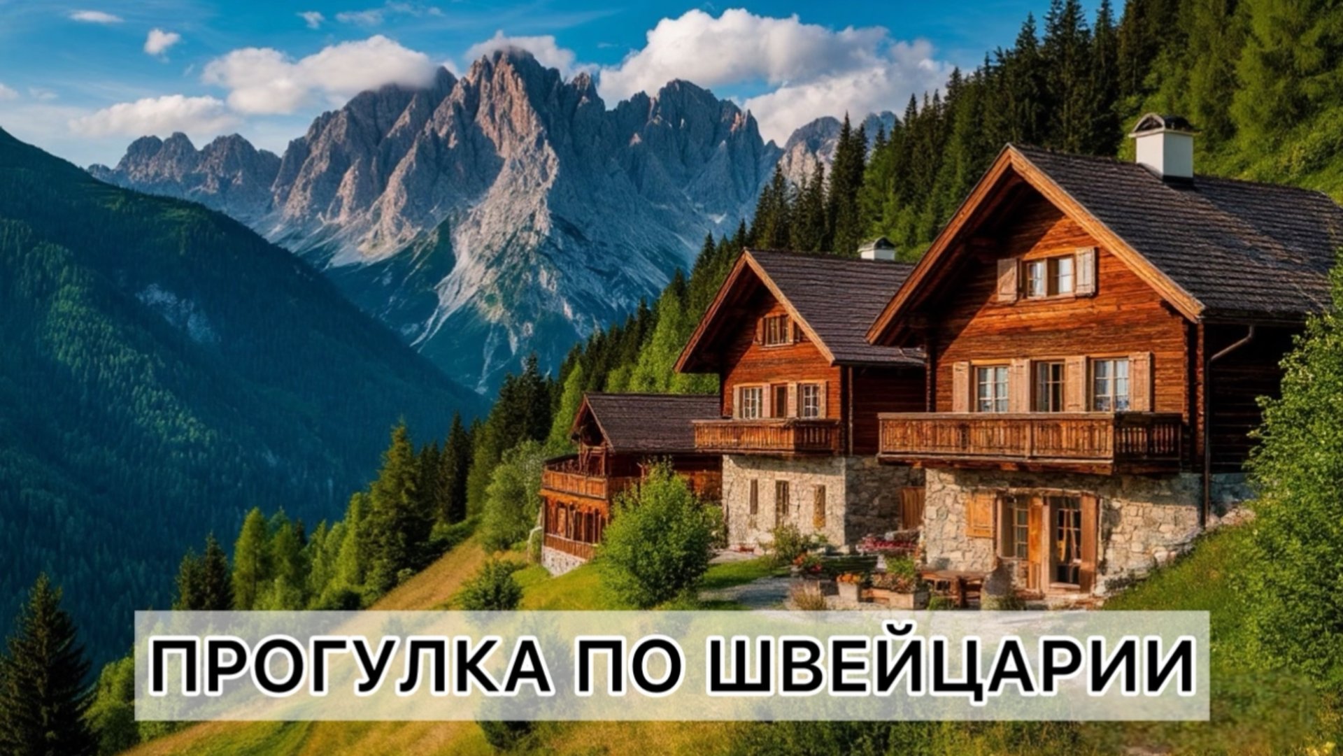 Прогулка по Швейцарии, горы, путешествия смотреть онлайн