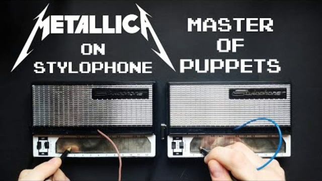 Metallica - Master of Puppets (on stylophone) смотреть онлайн