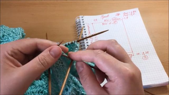 Вяжем спицами ажурную тунику часть 2 МК смотреть онлайн